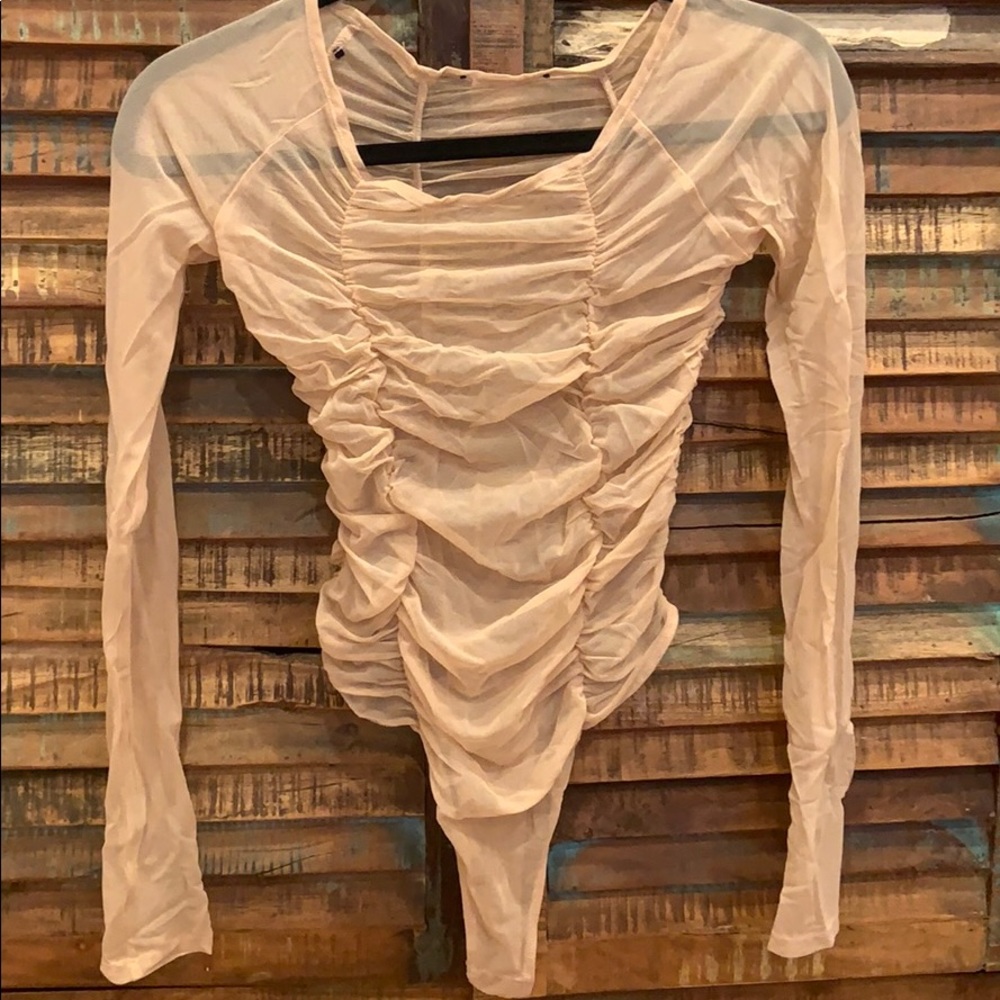 Nude Mesh Bodysuit